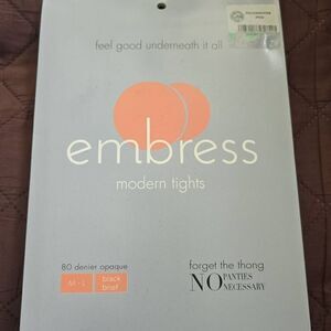 Embress Modern Tights, Black,  Sz. M/L, New